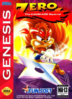 Zero the Kamikaze Squirrel Sega Genesis ROM