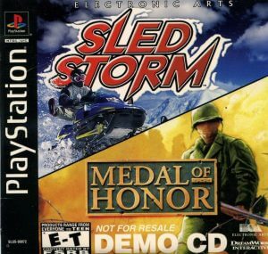 Sled Storm & Medal of Honor Demo CD PlayStation (PS) ROM