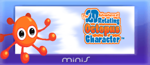 The 2D Adventures of Rotating Octopus Character