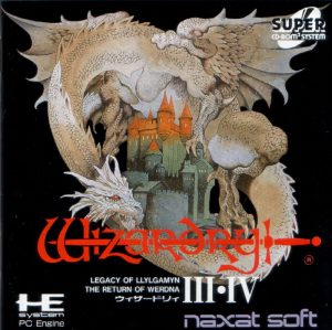 Wizardry III・IV TurboGrafx CD ROM